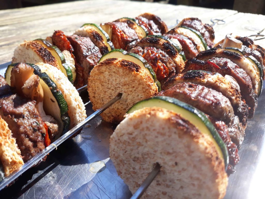 Brochettes de mini burgers Captain Slip blog culinaire confrérie