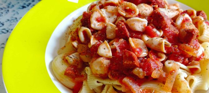 Ragoût de calamars au chorizo