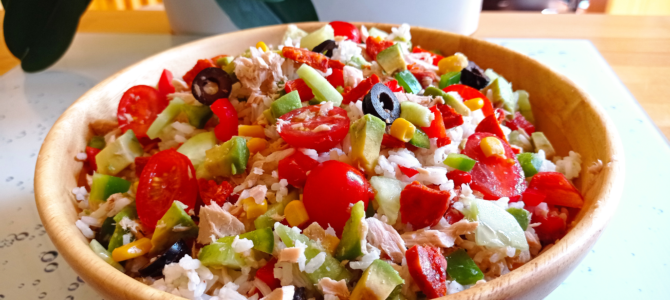 Salade de riz au thon
